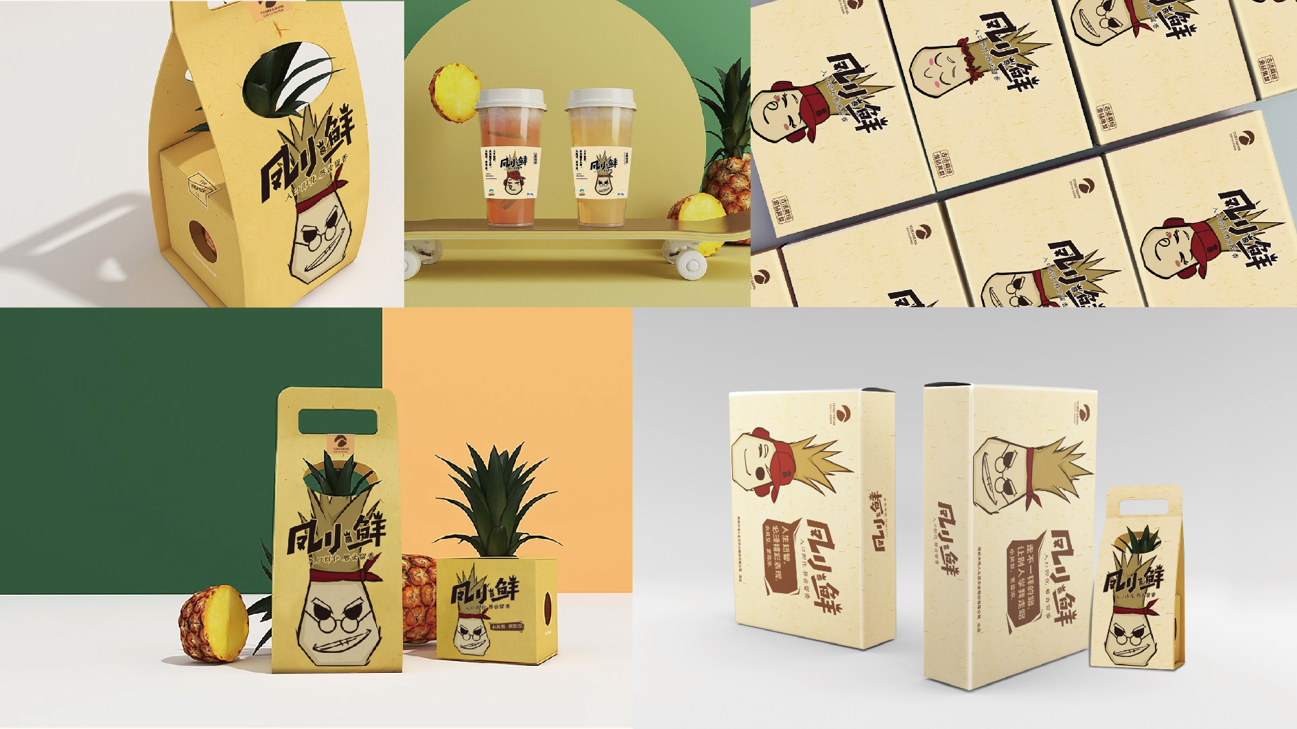 黔西南凤小鲜凤梨品牌形象设计